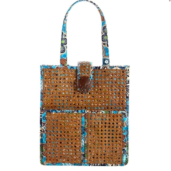 Vera Bradley Handbags - Vera Bradley Tiki Tote Blue Bag
